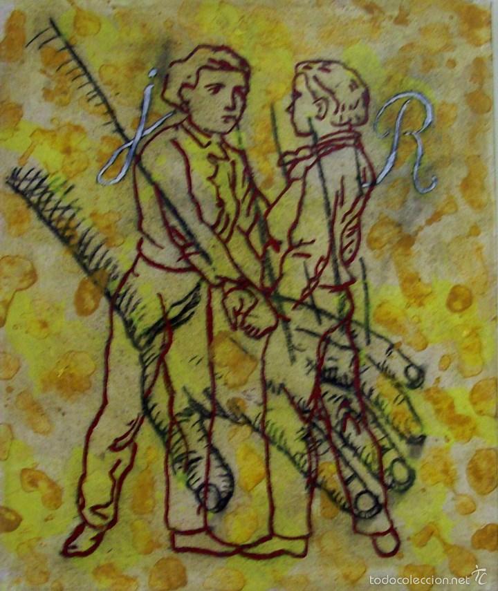 Art: MARIANO DE BLAS PINTURA O/LIENZO T/ LOS AMIGOS A&Ntilde;O 2006 MEDIDAS 66 X 55 CM