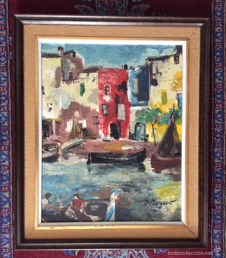 Arte: OLEO SOBRE LIENZO FIRMADO S MARGARIT MITAD DEL SIGLO XX