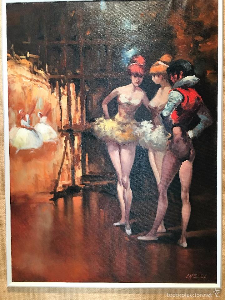 Arte: oleo sobre lienzo BAILARINAS EN DESCANSO - Foto 2