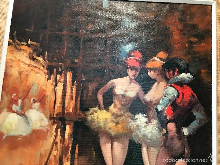 Arte: oleo sobre lienzo BAILARINAS EN DESCANSO - Foto 4