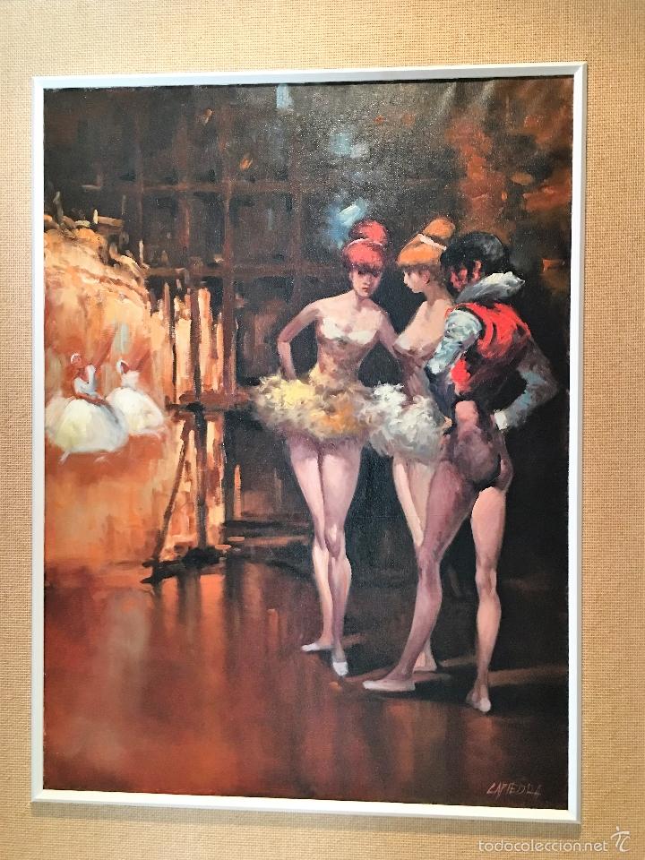 Arte: oleo sobre lienzo BAILARINAS EN DESCANSO - Foto 8