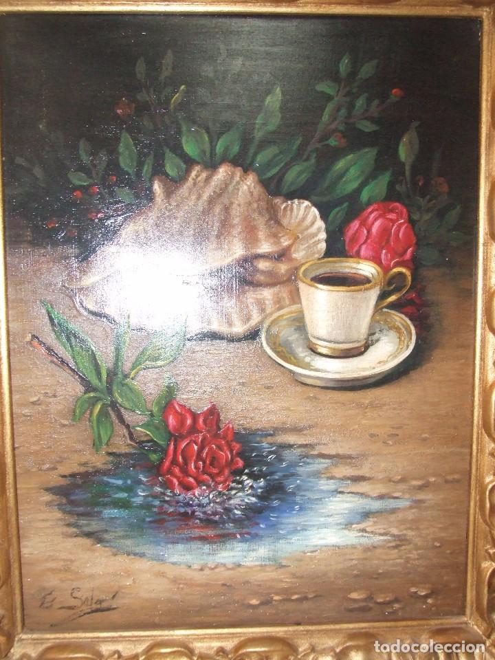 Arte: Oleo sobre tablex. Firmado E. Sala. - Foto 1