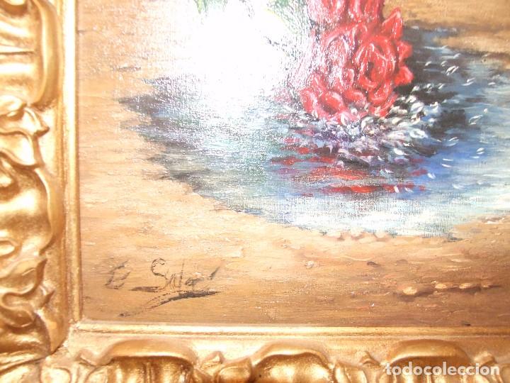 Arte: Oleo sobre tablex. Firmado E. Sala. - Foto 4