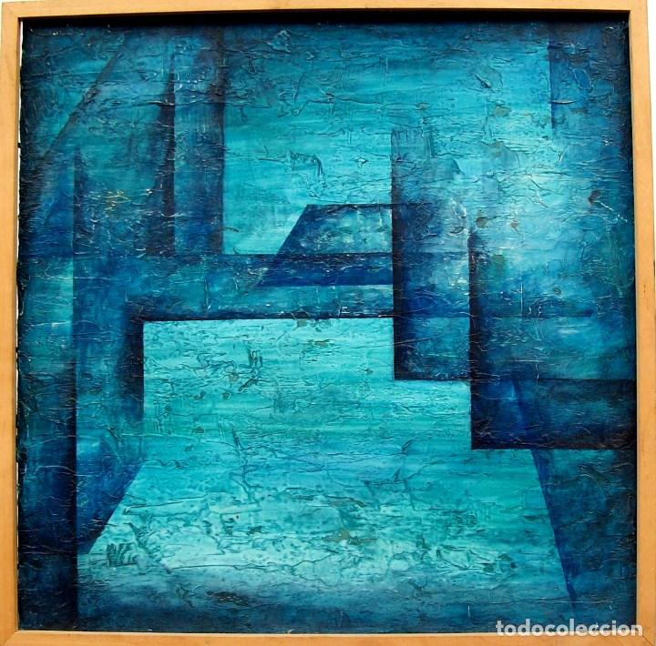 Arte: CESAR PEREZ HERRERO MADRID TITULO ESPACIO TECNICA MIXTA 2003 O/ TABLE MEDIDAS 52X 53 CM