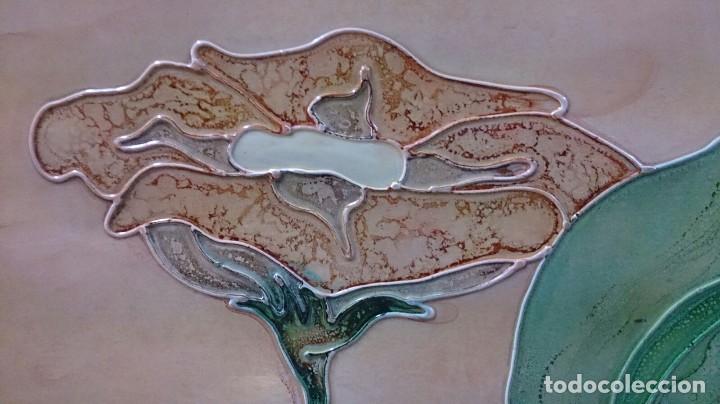 Arte: Flores, tecnca mixta sobre tablex, firmado - Foto 4
