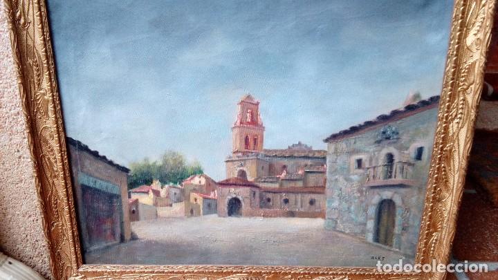 Kunst: oleo sobre lienzo de ALEGRIA FERNANDEZ. 55X64, se vende sin marco.