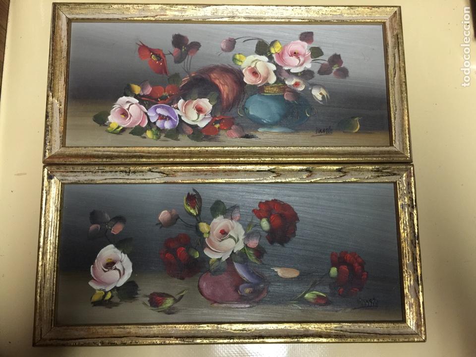 Arte: DOS OLEOS EN TABLA. - Foto 1