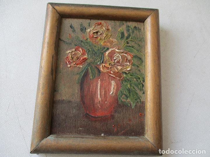 Arte: PEQUEÑO CUADRITO DE SOLANO-ÓLEO SOBRE TABLEX 10 X 7.5 CM,. LA PINTURA.