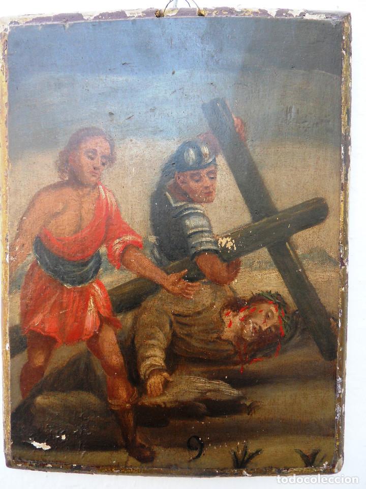 CAÍDA DEL NAZARENO. REF. 225 (Arte - Pintura - Pintura al Óleo Antigua siglo XVI)