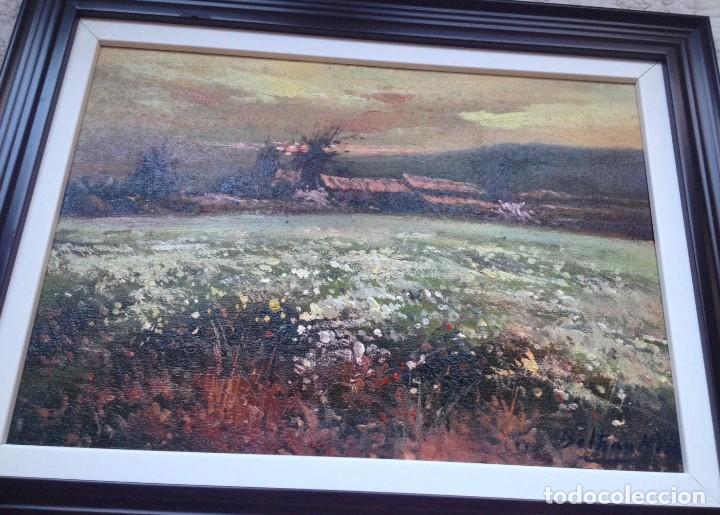 Arte: paisaje con cerezos en flor - Foto 1