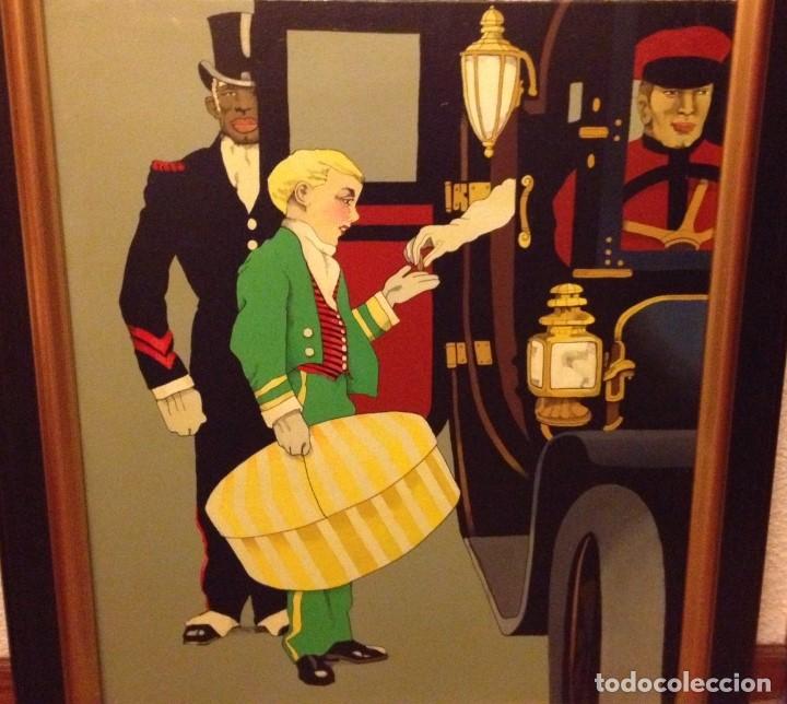 Arte: botones de hotel recibiendo una propina - Foto 1