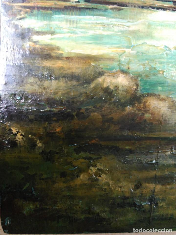 Arte: Oleo sobre tabla, Velero - Foto 3
