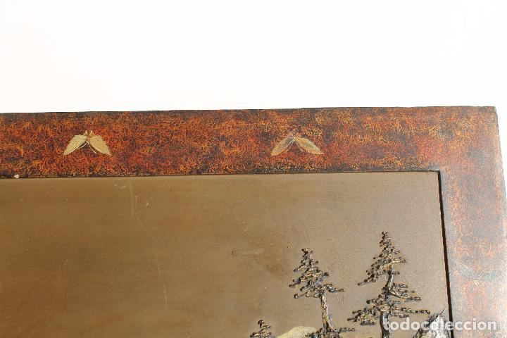 Arte: TABLA JAPONESA EN RELIEVE LACADA Y PINTADA - Foto 5