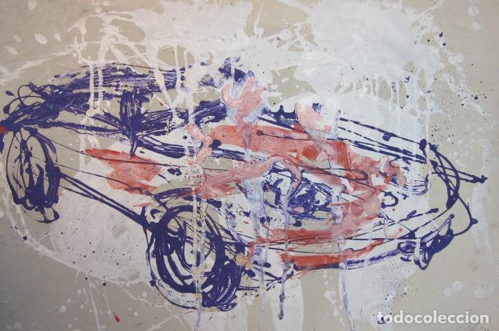 Arte: POP ART COCHE TECNICA MIXTA - Foto 1