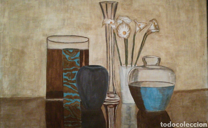 Arte: Bodeg&oacute;n azul moderno - Foto 1