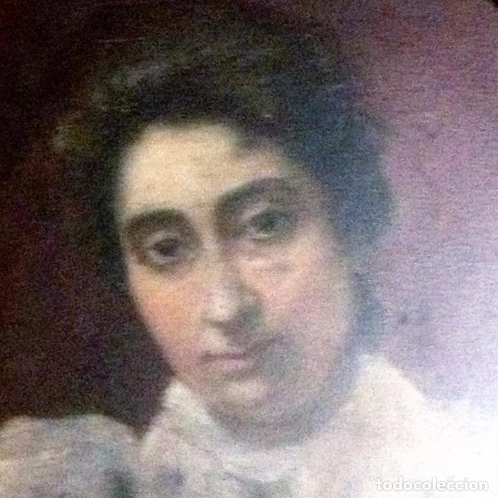 Arte: Retrato de mujer, sin firmar - Foto 3