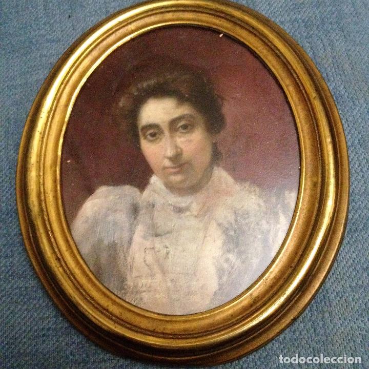 Arte: Retrato de mujer, sin firmar - Foto 4