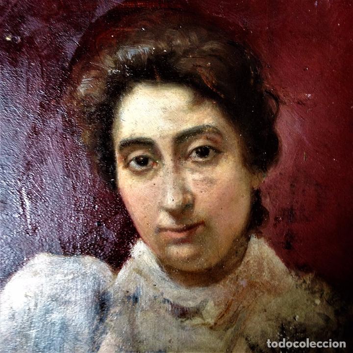 Arte: Retrato de mujer, sin firmar - Foto 7