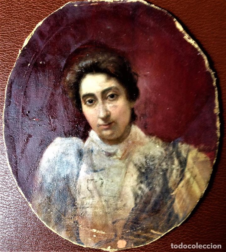 Arte: Retrato de mujer, sin firmar - Foto 9