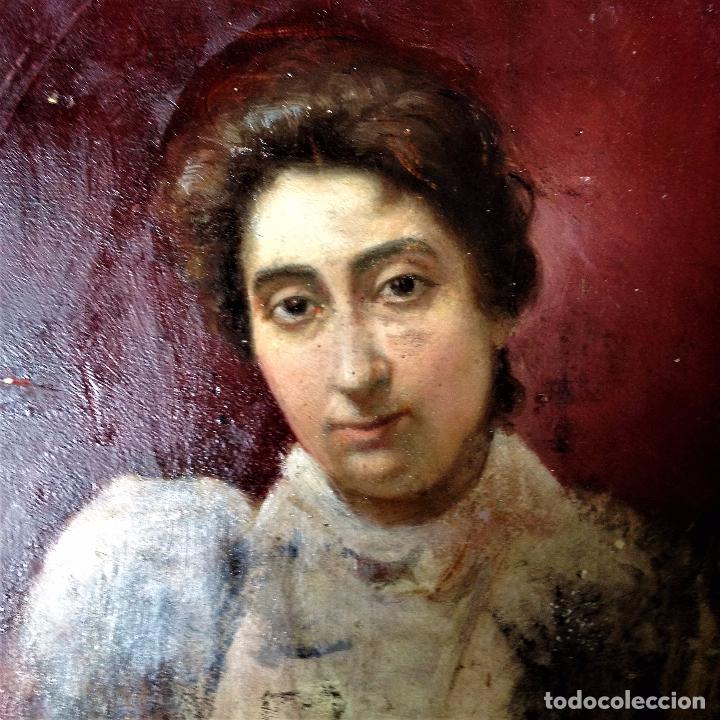 Arte: Retrato de mujer, sin firmar - Foto 11
