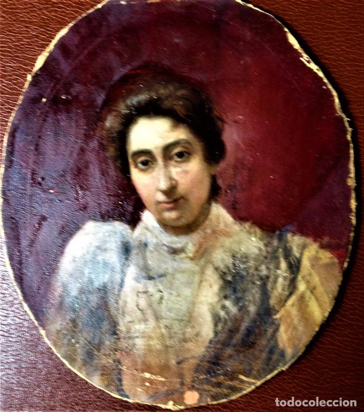 Arte: Retrato de mujer, sin firmar - Foto 12