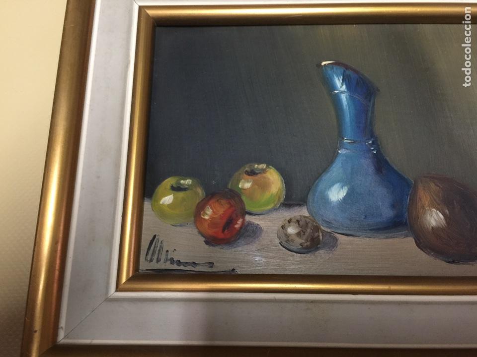 Arte: OLEO SOBRE TABLA. BODEGON. FIRMADO. - Foto 2