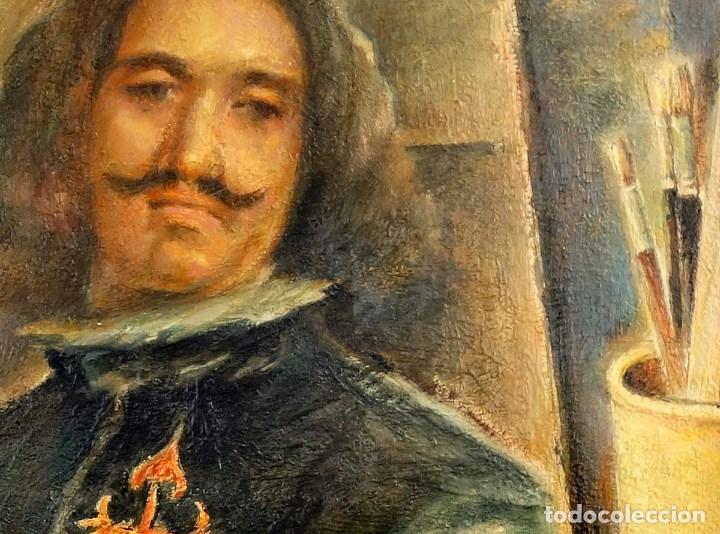 Arte: BODEG&Oacute;N CON VELAZQUEZ. &Oacute;LEO 49x44 - Foto 3