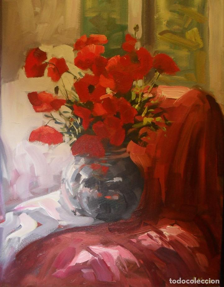 Arte: Jarr&oacute;n con amapolas - Foto 1