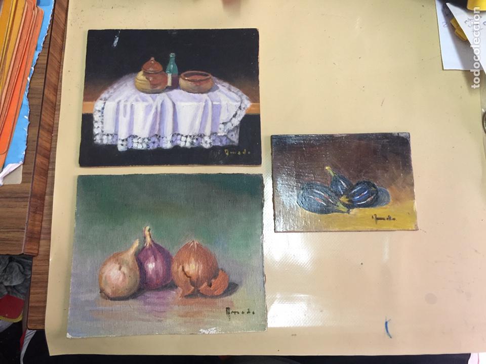 Arte: OLEOS SOBRE TABLA. FIRMADO AMADO. - Foto 1