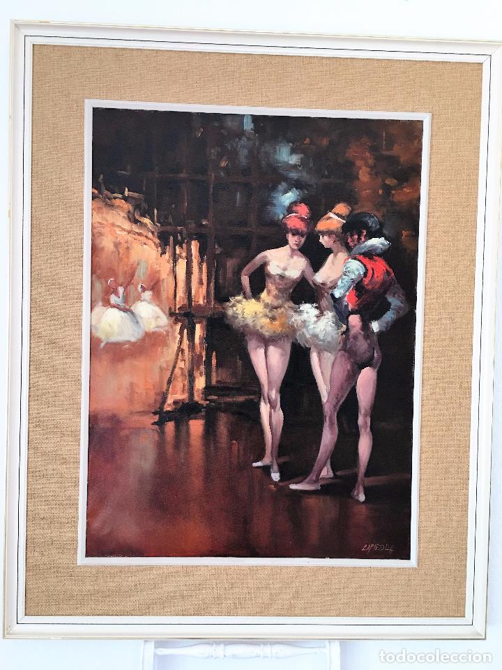 Arte: oleo sobre lienzo BAILARINAS EN DESCANSO - Foto 9