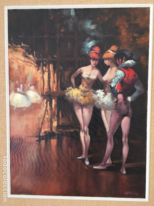 Arte: oleo sobre lienzo BAILARINAS EN DESCANSO - Foto 10