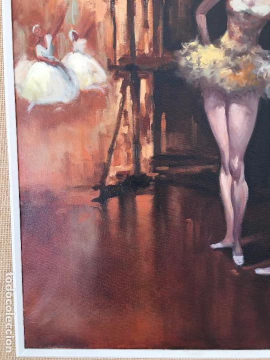 Arte: oleo sobre lienzo BAILARINAS EN DESCANSO - Foto 11