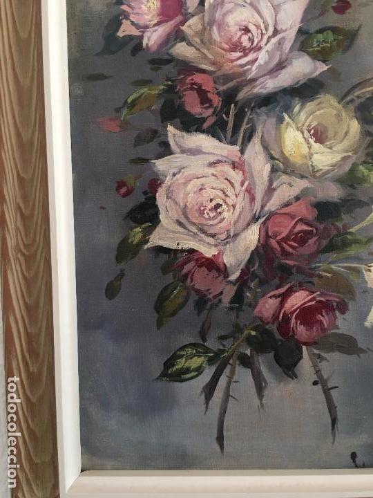 Arte: oleo sobre lienzo JARRON CON FLORES - Foto 4
