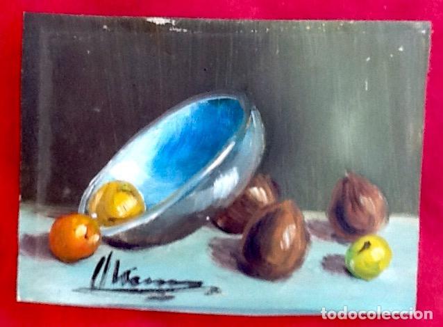 Arte: OLEO SOBRE CARTON EN MINIATURA,, FIRMADO. ENVIO INCLUIDO EN EL PRECIO.