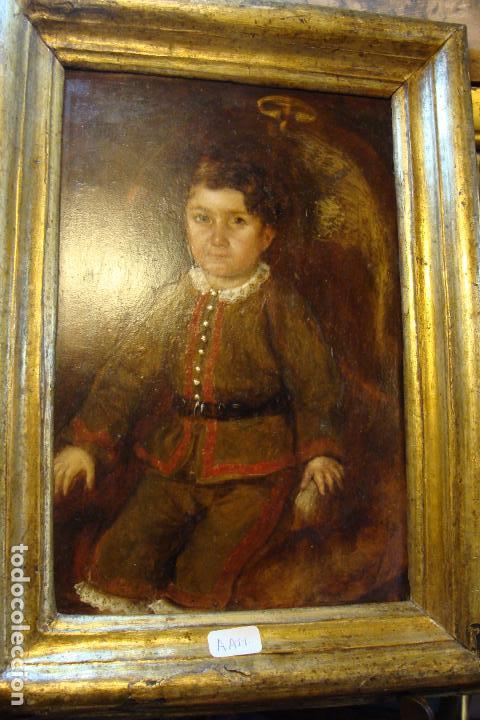 Arte: &Oacute;leo sobre tabla - Ni&ntilde;o - Foto 1