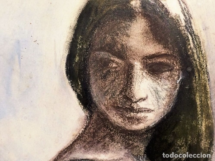 desnudo femenino técnica mixta firmado rollán Comprar Pintura al Óleo Contemporánea en