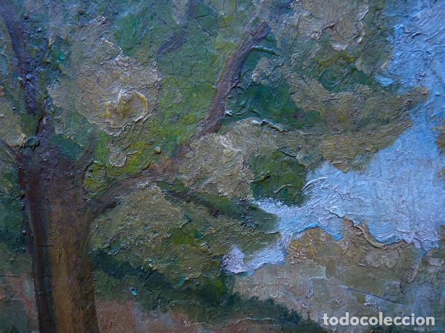 Arte: &oacute;leo sobre tabla.Firmado C.Vidal. - Foto 3