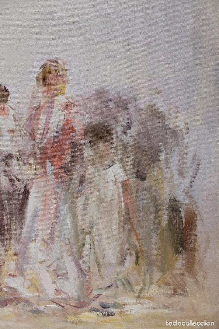 Arte: Gitanas - Ferreira - Oleo sobre lienzo - 110x89 cm - Foto 5