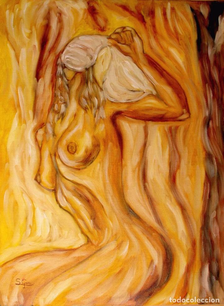 Arte: Figura dorada. - Foto 1