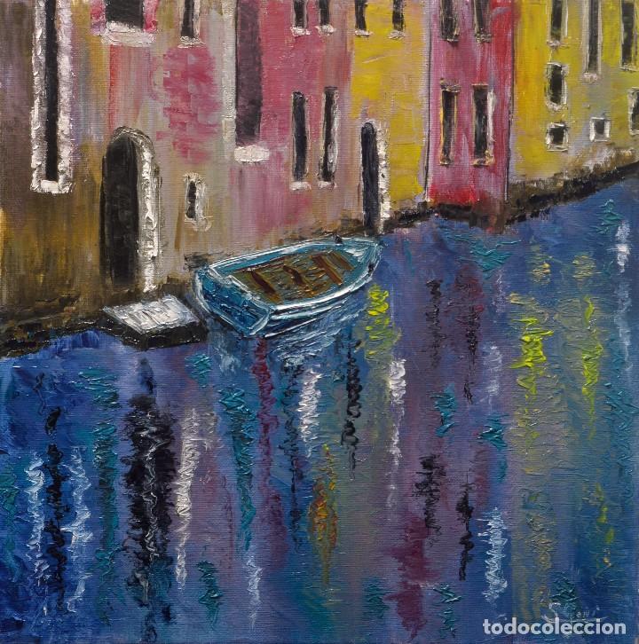 Arte: Barca en Venecia. - Foto 1