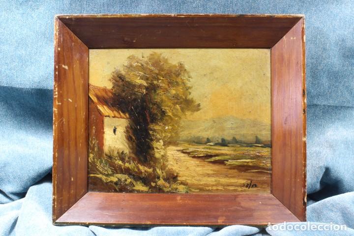 Arte: &Oacute;leo Casa con playa. S.XX - Foto 1
