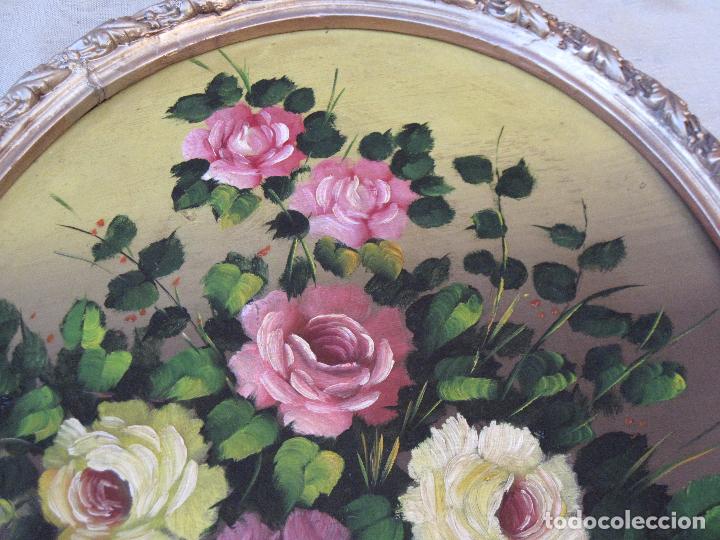 Arte: CUADRO PINTADO AL OLEO CON MARCO DE MADERA. - Foto 3