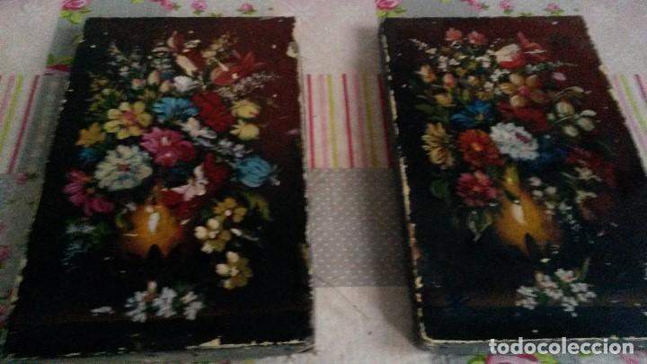 Art: Pareja de cuadros al oleo antiguos
