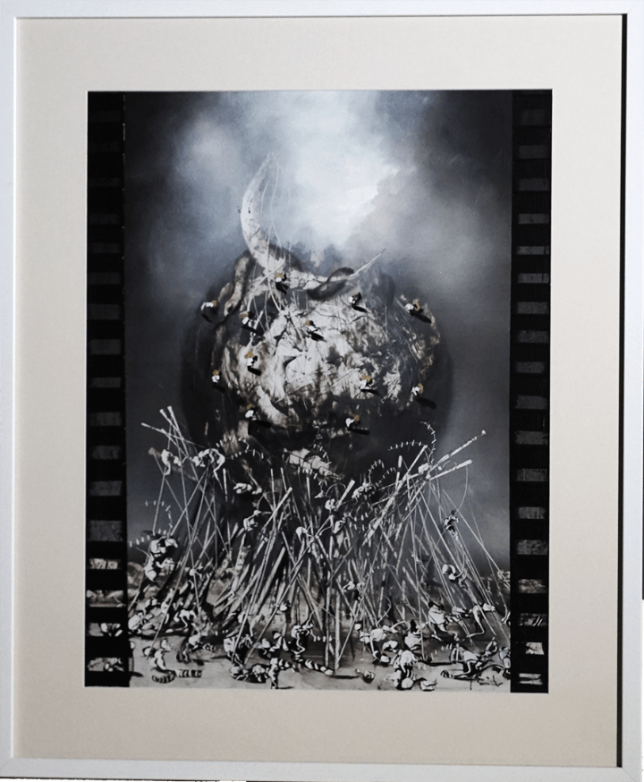 Arte: DOS VISIONES DEL BARROCO- JOSE BENITEZ MONTILLA-OLEO SOBRE CARTON