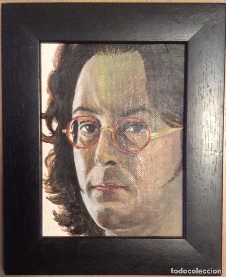 Arte: POL BORR&Agrave;S BLANCAFORT (BARCELONA 1961) &Oacute;LEO SOBRE TABLA AUTORRETRATO