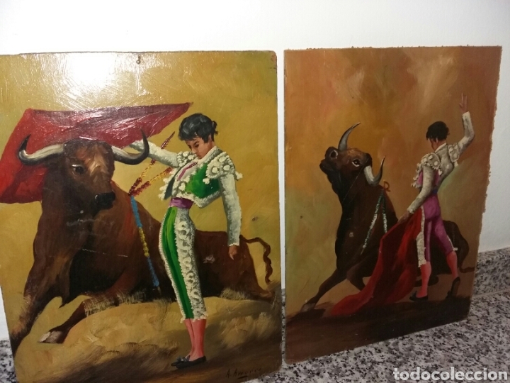Arte: Antonio Amodeo 2 oleos sobre tabla - Foto 4