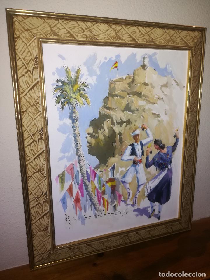 Kunst: VICENTE SANCHEZ NAVARRO - OLEO - ALEGORIA ALICANTINA - A&Ntilde;O 1996 - EXCELENTE