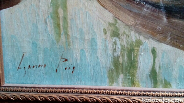Arte: Barcas en la albufera, oleo de Ignacio Puig - Foto 2