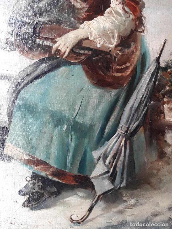 Arte: Oleo sobre lienzo costumbrista - Foto 4