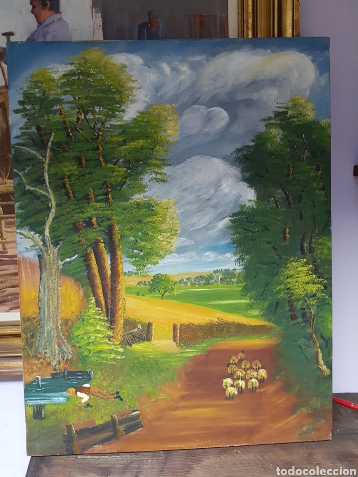 oleo sobre lienzo, paisaje, campo, sin enmarcar - Comprar Pintura al Óleo  Contemporánea en todocoleccion - 115503962